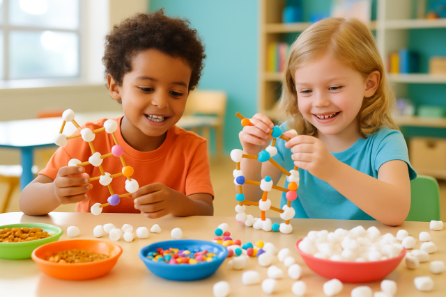 Making Marshmallow Munchies with Young Students