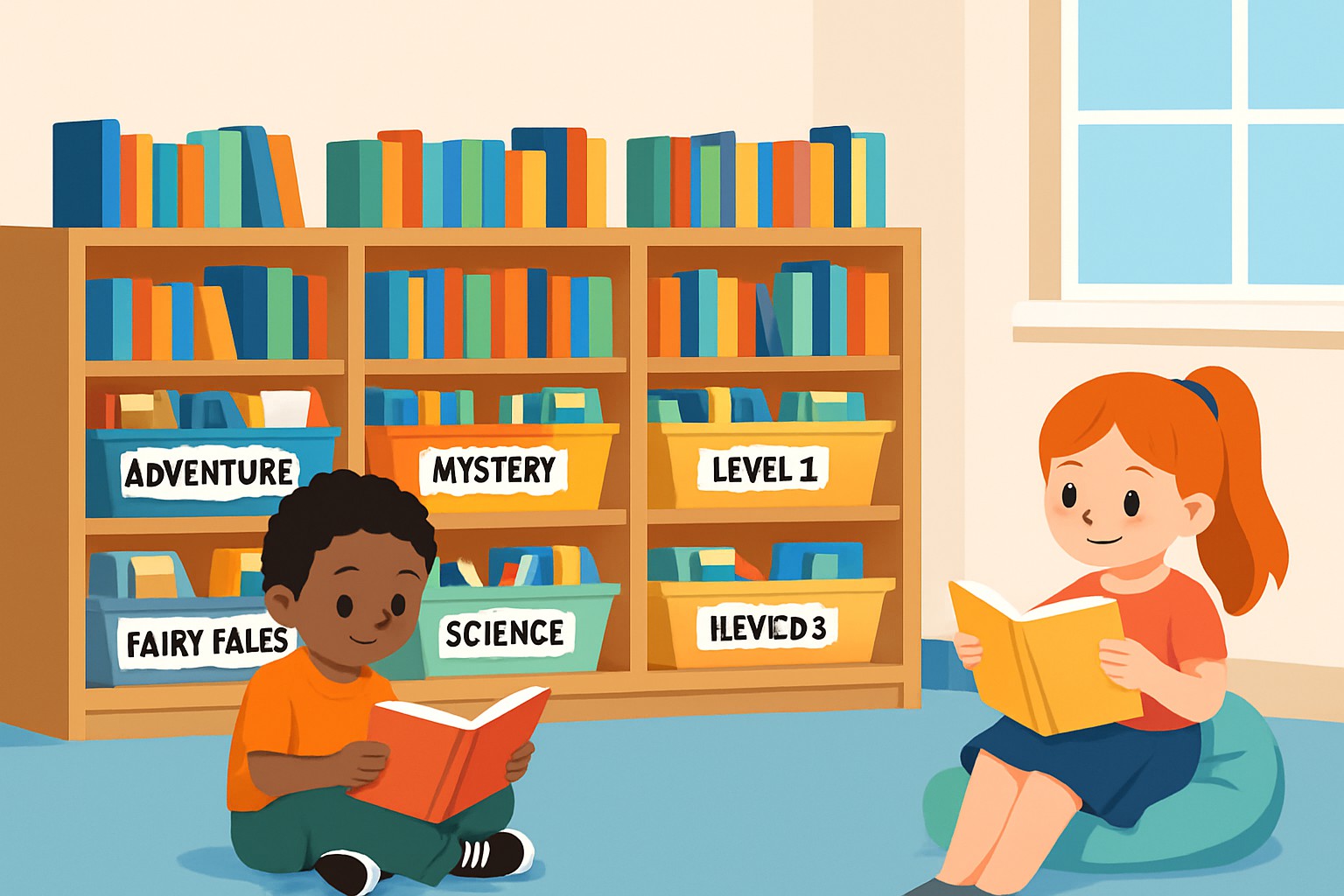 Easy Classroom Library Labels for Book Organization