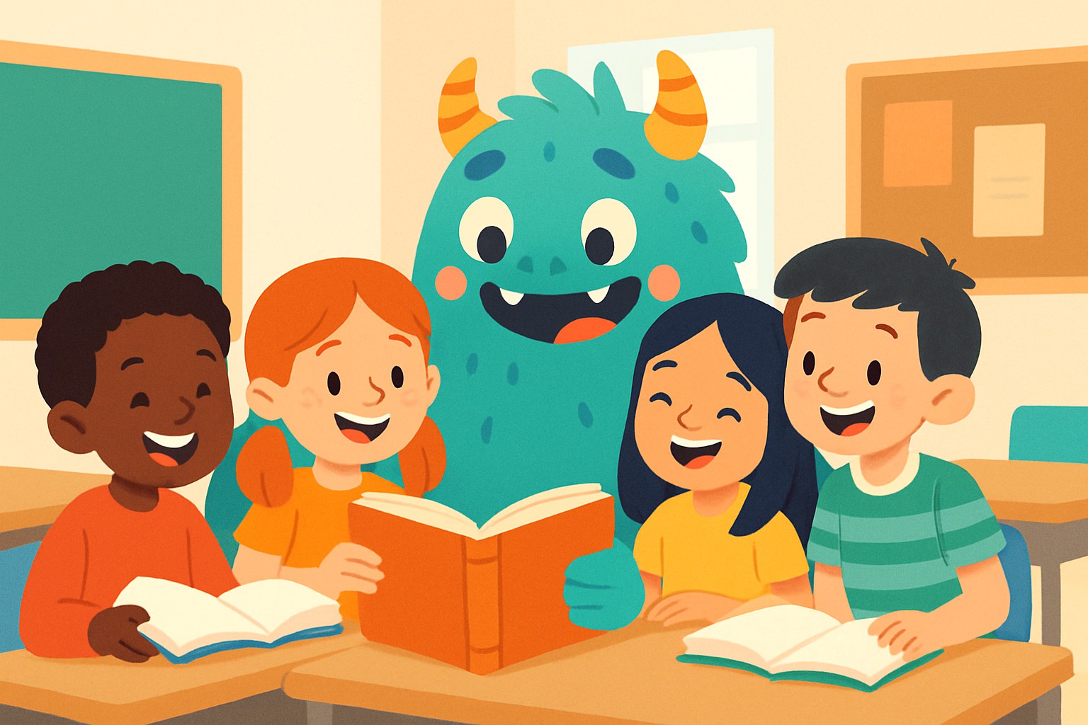 The Day the Monster Came to School - Reading Tips for Kids