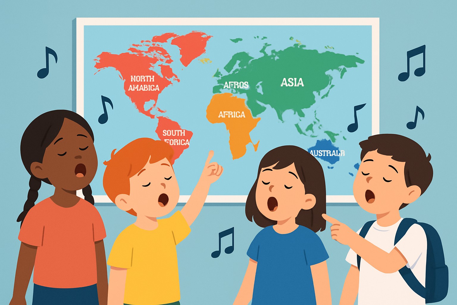 Best Continent Song for Elementary Geography