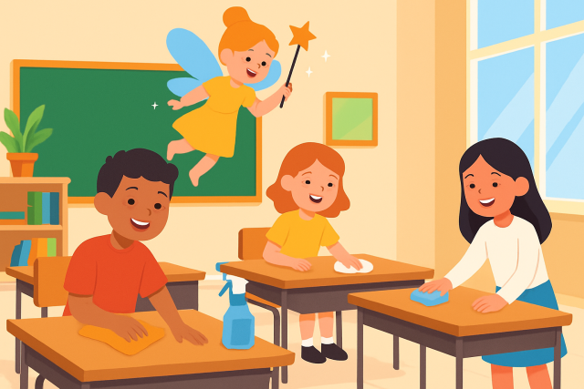 Clean Desk Fairy Magic for Classroom Management Success