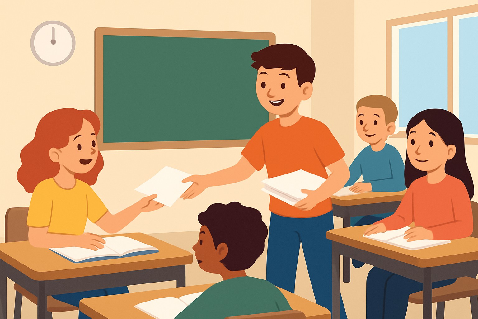 Set Up Paper Passer Roles For Active Classroom Participation