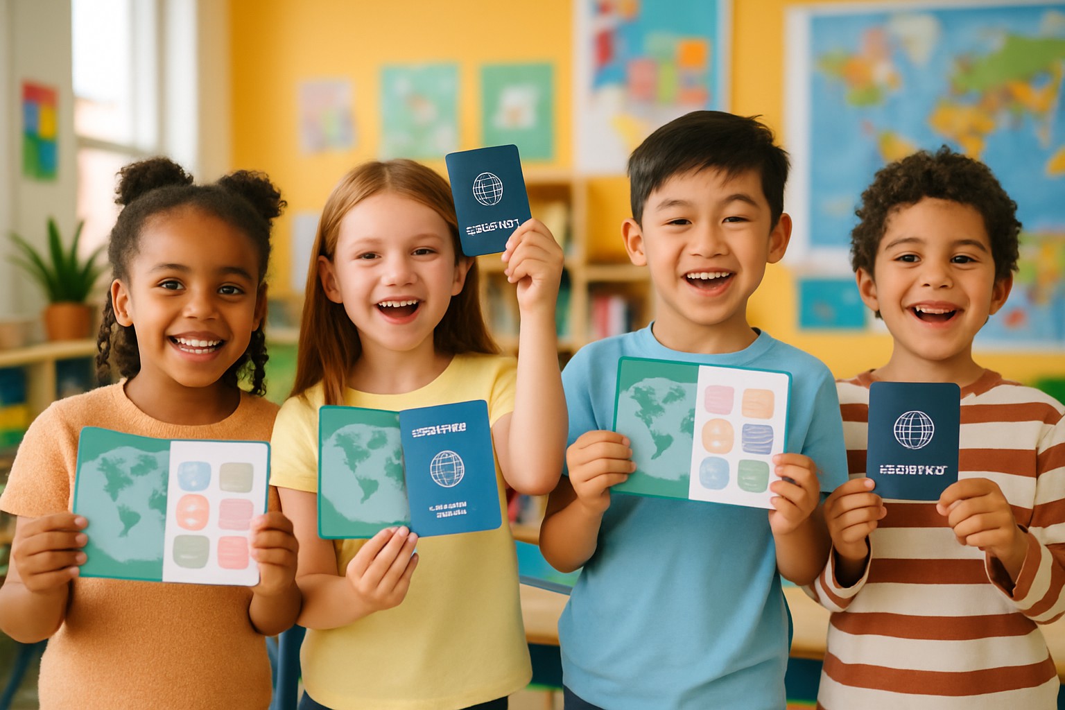 Simple Printable Passport Designs for Geography Lessons